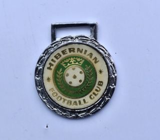 Vintage Hibernian Football Club Key Fob For Keyring Badge Hibs Scottish Team