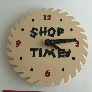 Vintage Tools Saw Blade Shop Wall Clock 10 " Man Cave Msr Imports Made In Taiwan