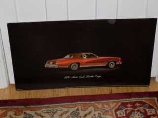 1976 Chevrolet Monte Carlo Landau Coupe Dealer Display Sign