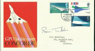 3.  3.  1969 Concorde 1st Day Cover,  Originally Signed By Brian Trubshaw