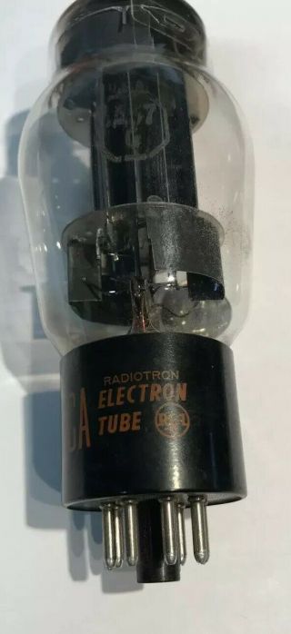 (1) Vintage Rca 6as7g Vacuum Tube Black Plate Triple Mica Usa Code 6448