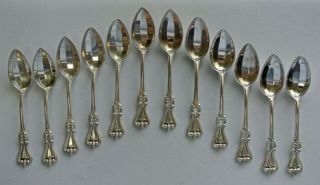 Towle Sterling Silver Old Colonial Demitasse Spoon Set Of 12