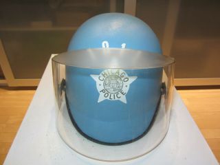 Obsolete Vintage Chicago Police Riot Helmet Early 70 