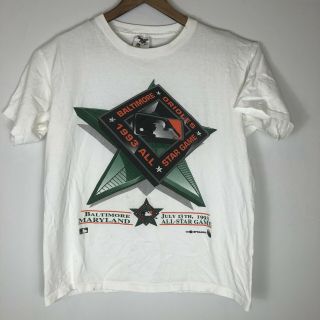 Baltimore Orioles 1993 All - Star Game T - Shirt Mens Size L Vintage Single Stitch