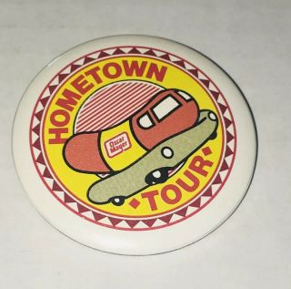 Vintage Oscar Mayer Wienermobile Hometown Tour Pinback Pin Button