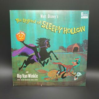 Vintage Walt Disney " The Legend Of Sleepy Hollow And Rip Van Winkle 33 Rpm 1969