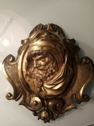 19th Century Gilded Bronze Plaque