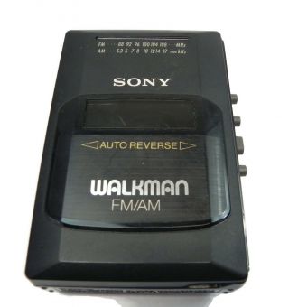 Vintage Sony Walkman Am/fm Cassette Radio Wm Af48 Bf48