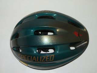 Specialized AirWave Bicycle Helmet Vintage 1993 Sz S/M Dark Green Gold 2