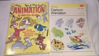 Learn To Draw Animations Books Preston Blair,  Walter Foster Vtg