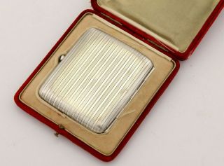 Early 20th century German 800 silver cigarette case,  Louis Kuppenheim 1908 cased 2