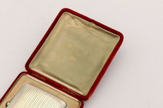 Early 20th century German 800 silver cigarette case,  Louis Kuppenheim 1908 cased 3
