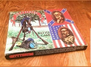 Vintage 1977 Gettysburg Civil War Battle Board Game Avalon Hill - Complete