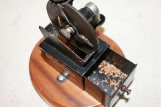 ANTIQUE US AUTOMATIC PENCIL SHARPENER PATENTED 1907 COMPLETE WITH DRAWER GREAT 2