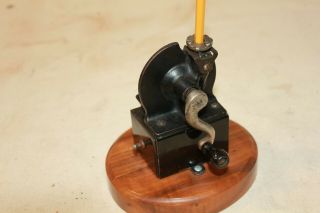 ANTIQUE US AUTOMATIC PENCIL SHARPENER PATENTED 1907 COMPLETE WITH DRAWER GREAT 3