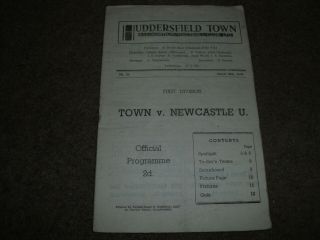 Vintage Huddersfield Town V Newcastle United 26th March 1949