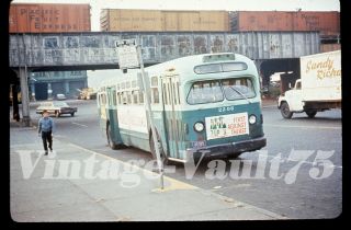 Duplicate Slide Bus Gmc 2206 Mabstoa York City 1960 