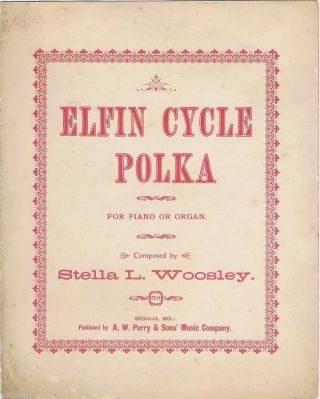 Elfin Cycle Polka,  1901,  Vintage Sheet Music