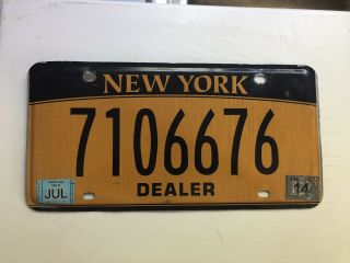Vintage York Gold Dealer License Plate Collector Display U.  S.  A.