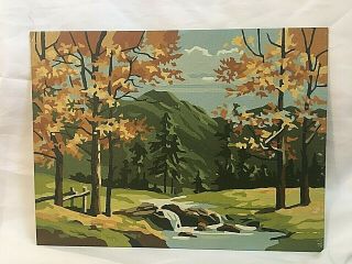 Vintage Fall Paint By Number Painting Wall Art 