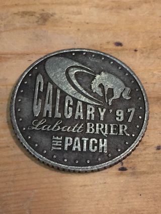 Token,  97 Labatt Brier ‘97 P.  E.  I.  Calgary The Patch Vintage Collectable Coin P6