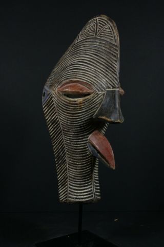 African Kifwebe Rooster Mask - Songye Tribe - D.  R Congo,  Tribal Art Primitif