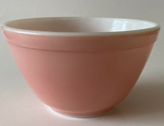 Vintage Pyrex Mixing Bowl Pink 5 1/2 Inches 1 1/2 Pint