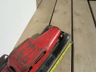 Antique 1930s Hoge Fire Chief Pressed Steel Wind Up Toy Car.  Paint 3