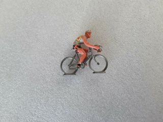 Cycliste Plastique,  Vélo Métal Tour De France Vintage Figurine Fagor