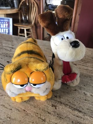 Garfield & Odie Urf Stuff Plush Toys Vintage 1981/1983 Fun Farm/dakin Cat/dog