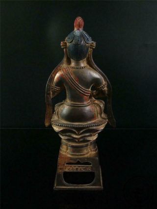Large Fine Old Chinese Tibet Gilt Bronze Tibetan Buddha Statue Ming Dynasty 3