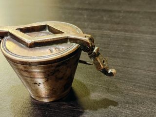 Extraordinarily Beautiful/detailed Antique Brass Nested Apothecary Cup Weights