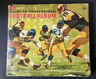 Post Cereal 1963 Cfl Album Football Complete Set In Album Stickers