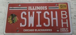 2015 Illinois Chicago Blackhawks Team Nhl Hockey License Plate