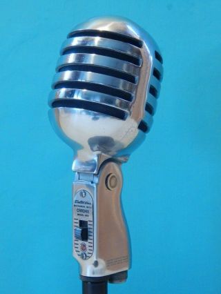 Vintage 1950s Electro Voice 950 Cardax Microphone And Stand Antique Prop Deco