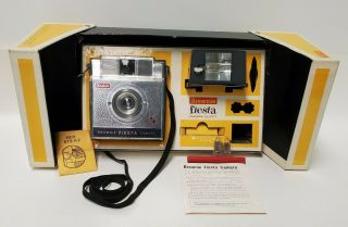 Vintage - Kodak Brownie Fiesta Camera Outfit Box And Instructions 1960 