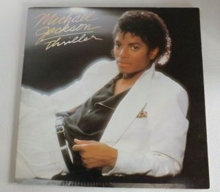 Vintage Michael Jackson Thriller Lp Vinyl Record Album 1982 Epic Qe - 38112