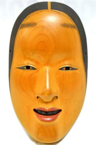 Wooden Japanese Traditional Noh Mask Zoh - Onna（増女） Samurai Kagura Kabuki Bugaku