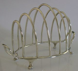Quality Victorian Sterling Silver Six Slice Toast Rack 1899 Antique 128g