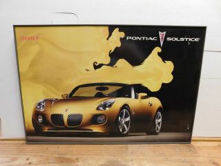 2007 Pontiac Dealer Showroom Sign And Poster Pontiac Solstice