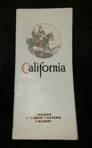 Vintage California Chicago & North Western Railway Pamphlet.  S51