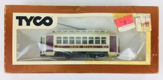 Tyco Ho Electric Trolley Car Model Train 214d Box Powered Vintage Railroad Toy