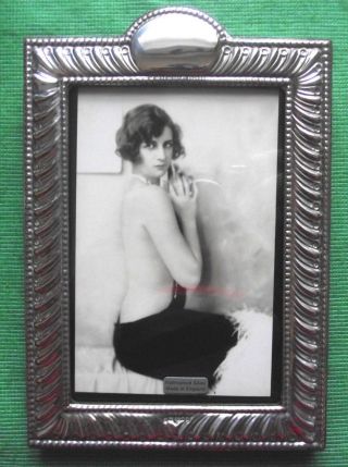 Large Art Nouveau London Hallmarked Solid Silver Photo Frame : Xmas Valentines