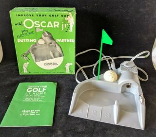 Complete Vintage Oscar Jr.  Electronic Automatic Putting Partner Golf W/box