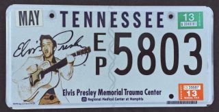 Tennessee Tn Elvis 2013 License / Number Plate