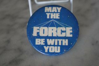 Vintage Star Wars 1977 May The Force Be With You Pin Button