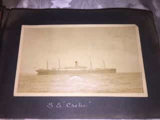 RMS /SS CRETIC WHITE STAR LINE 1914 EUROPEAN CRUISE Real Photo Album 2