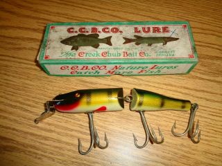 Vintage Husky No 3001 Pikie Jointed Creek Chub Fishing Lure In The Box ? Look