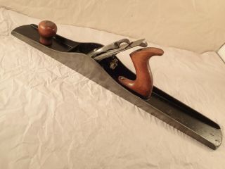 Antique UNION No.  7C Corrugated Bottom Jointer Smooth Plane,  Mfg ' d by Stanley 2