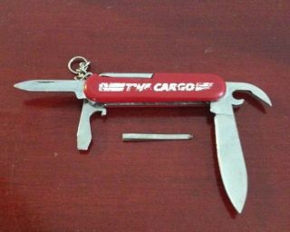 Rare Vintage Twa Airlines Cargo Logo Swiss Army Wenger Delemont Swiss Knife